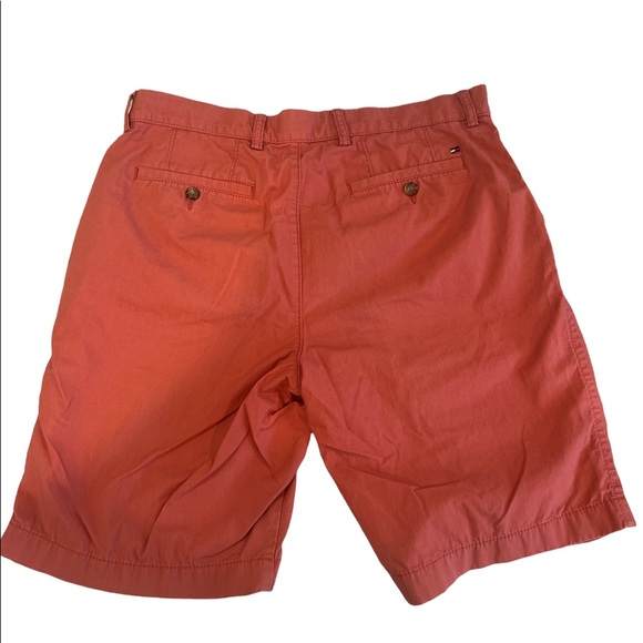 Mens Tommy Hilfiger salmon/orange colored shorts - Picture 2 of 3